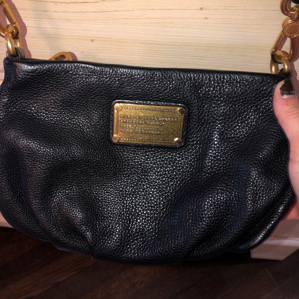 Marc Jacobs Classic Black Leather Q Percy Bag - Picture 9 of 12